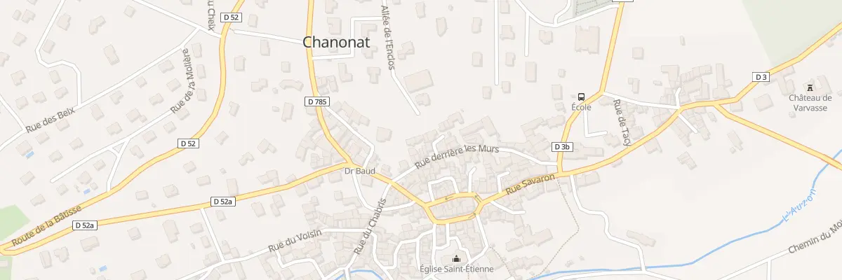 Plan du 7 Rue Derrière les Murs à Chanonat
