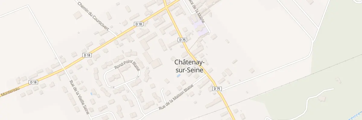 Plan du 8 Rue de la Gare à Châtenay-sur-Seine