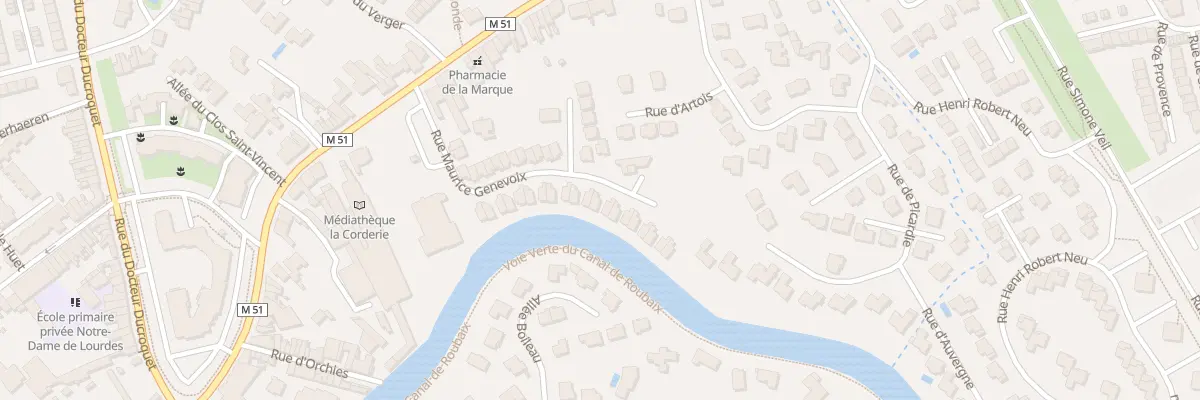 Plan du 28 Rue Maurice Genevoix à Marcq-en-Barœul