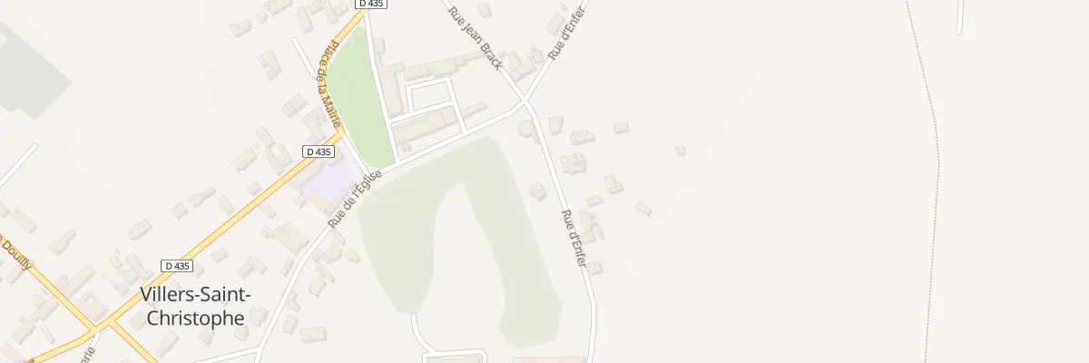 Plan du 12 Rue d’Enfer à Villers-Saint-Christophe