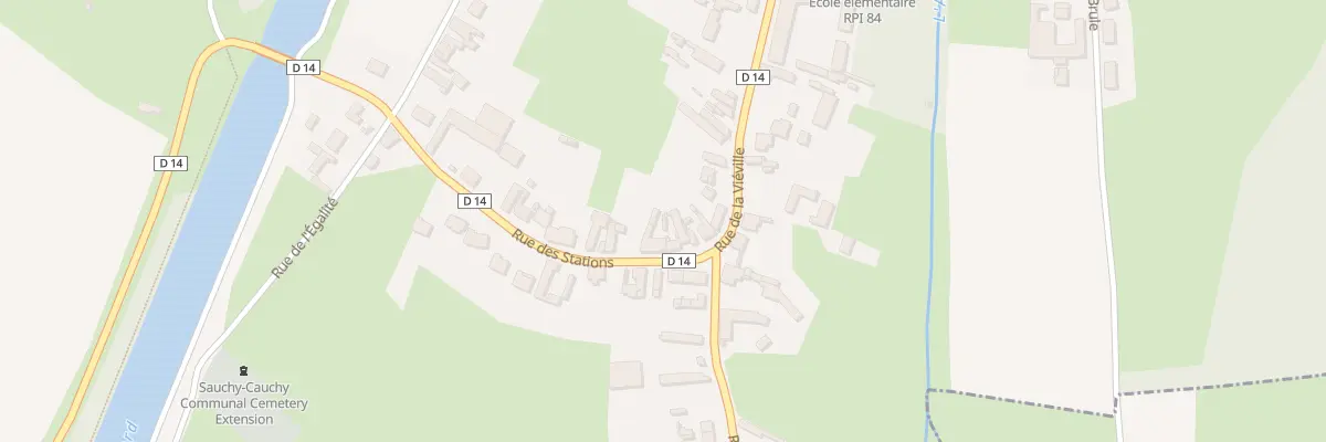 Plan du 6 Rue des Stations à Sauchy-Cauchy