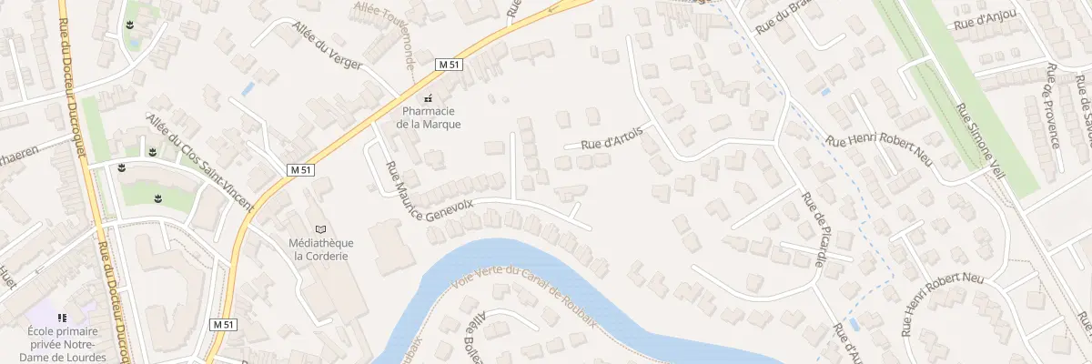 Plan du 37 Rue Maurice Genevoix à Marcq-en-Barœul