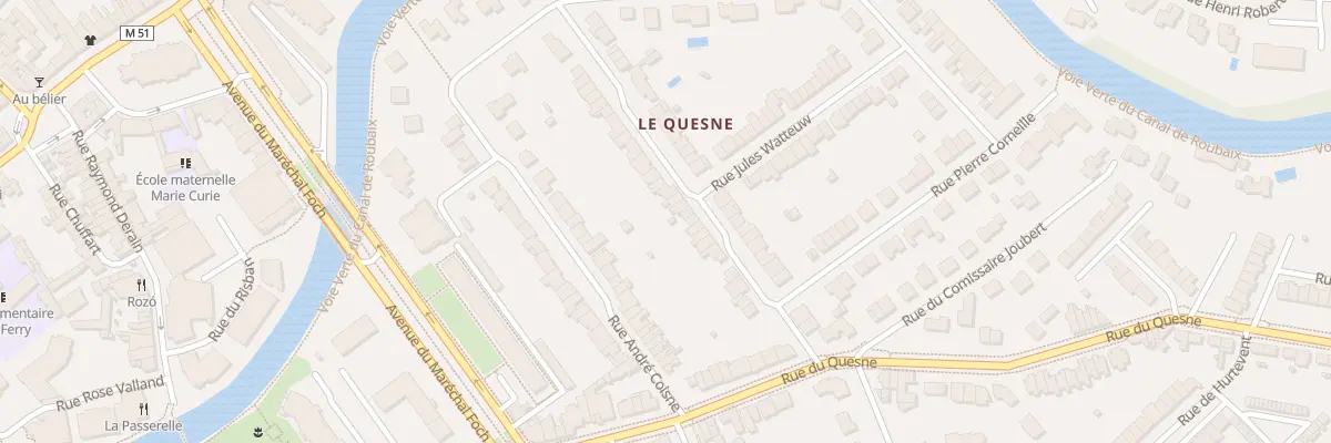 Plan du 25 Rue de la Cense à l’Eau à Marcq-en-Barœul