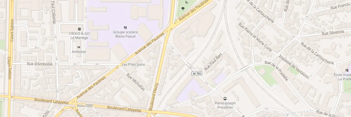 Plan du 6 Rue de l’Oradou à Clermont-Ferrand