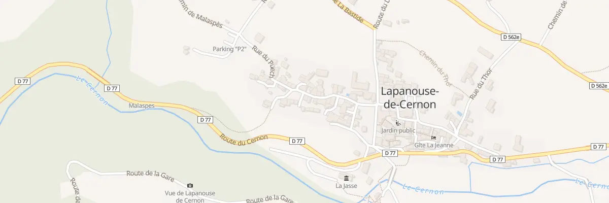 Plan du 5053 Lapanouse de Cernon à Lapanouse-de-Cernon