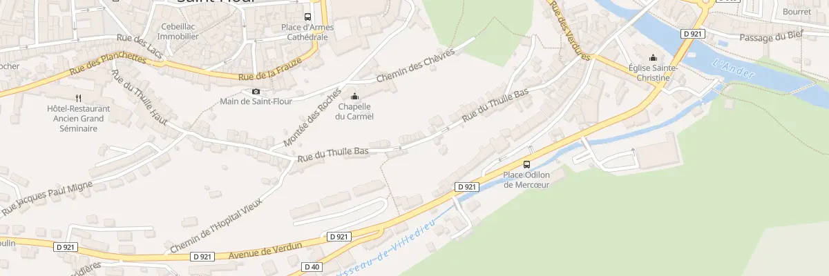 Plan du 17B Rue du Thuile-bas à Saint-Flour