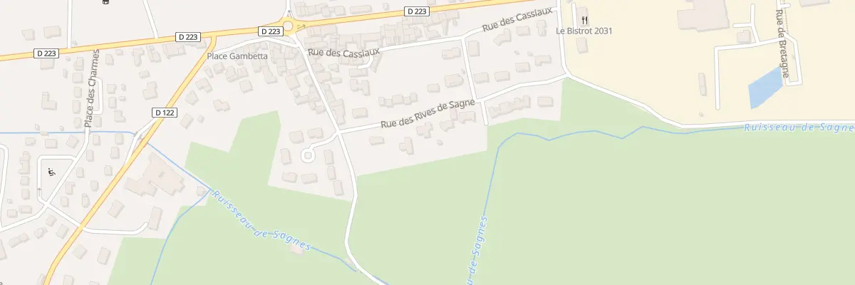 Plan du 15 Rue des Rives de Sagnes à Combronde