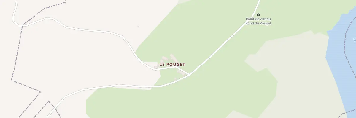 Plan du 5037 Le Pouget à Fridefont