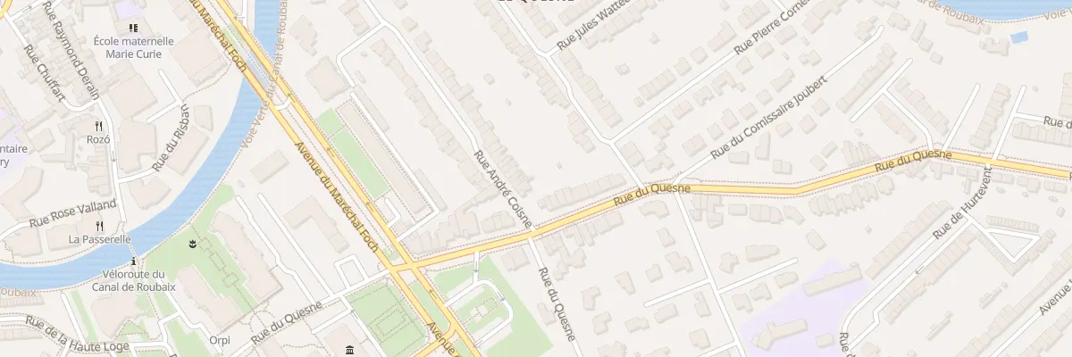 Plan du 2 Rue André Coisne à Marcq-en-Barœul