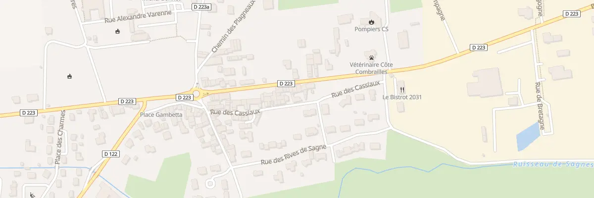 Plan du 27 Rue des Cassiaux à Combronde