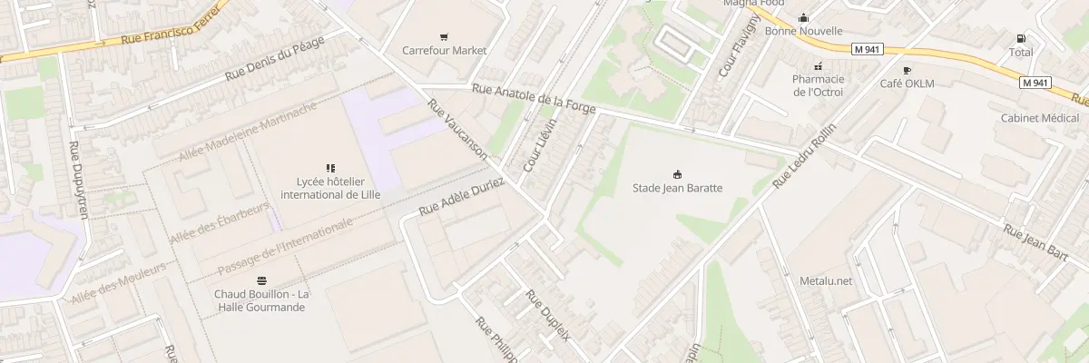 Plan du 23 Rue Ambroise Paré à Lille