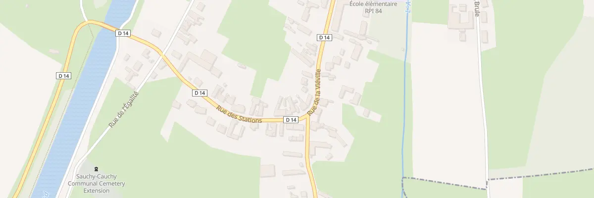 Plan du 2 Rue des Stations à Sauchy-Cauchy