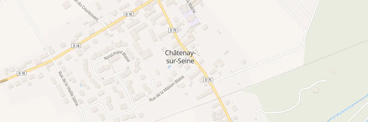 Plan du 12B Rue de la Gare à Châtenay-sur-Seine