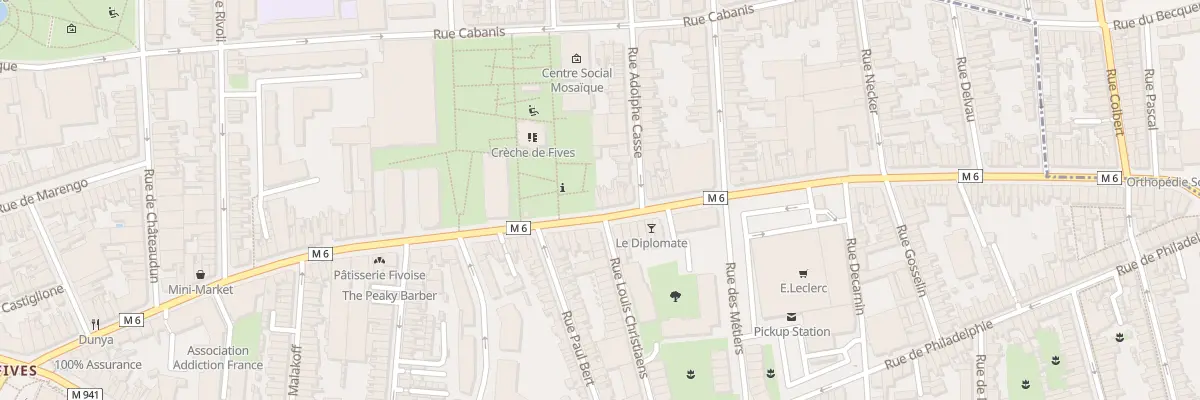 Plan du 95 Rue de Lannoy à Lille