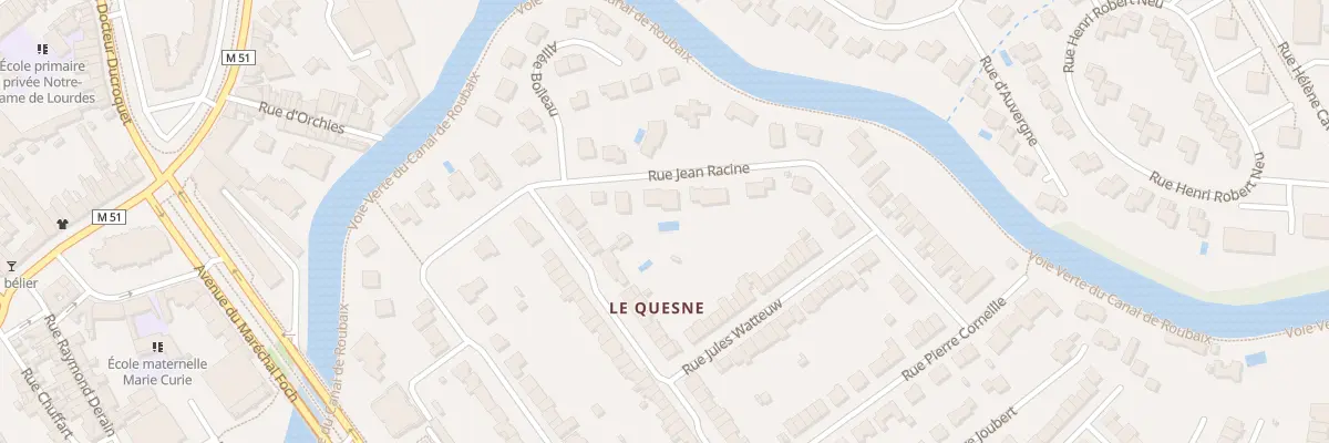 Plan du 17B Rue Jean Racine à Marcq-en-Barœul