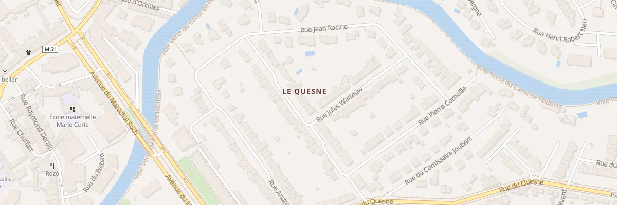 Plan du 26 Rue de la Cense à l’Eau à Marcq-en-Barœul