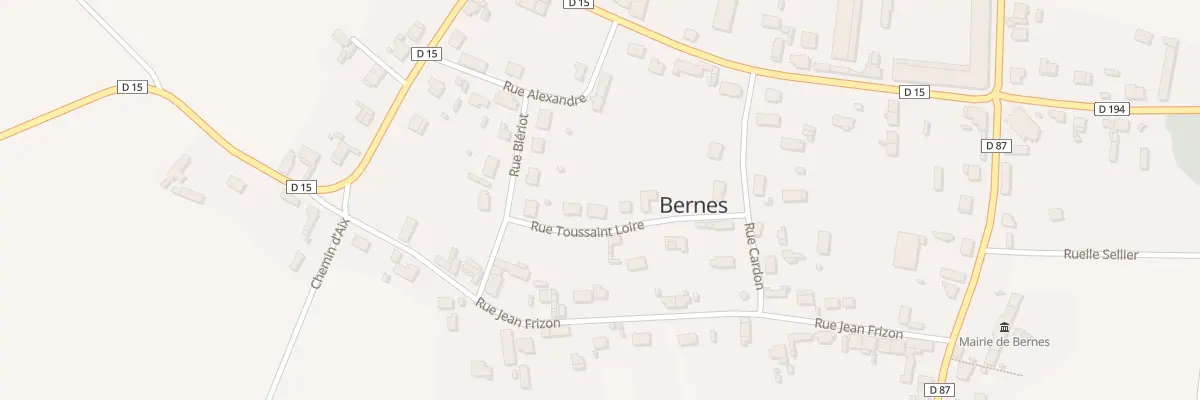 Plan du 8 Rue Toussaint Loire à Bernes