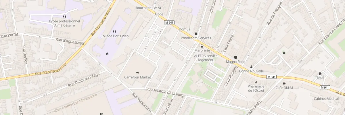 Plan du 28 All de l’Archerie à Lille
