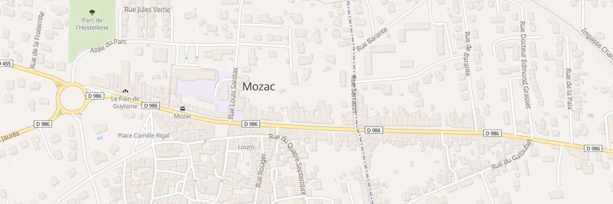 Plan du 14 Rue de l’Hôtel de Ville à Mozac