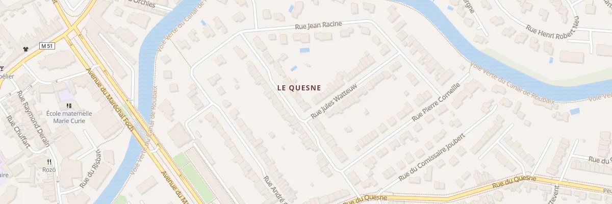 Plan du 24 Rue de la Cense à l’Eau à Marcq-en-Barœul