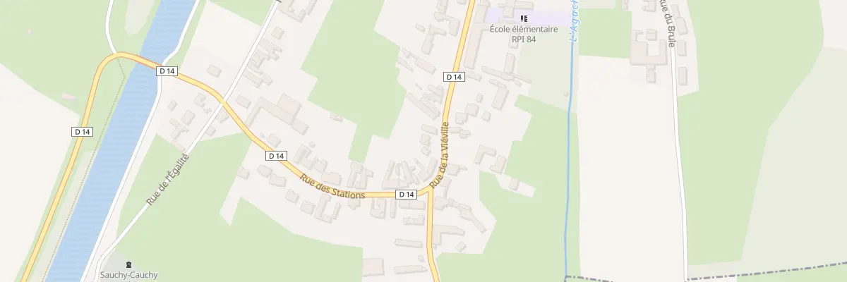 Plan du 24B Rue de la Vieville à Sauchy-Cauchy
