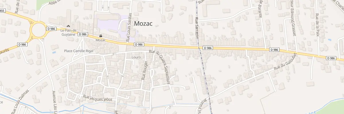 Plan du 17 Rue de l’Hôtel de Ville à Mozac
