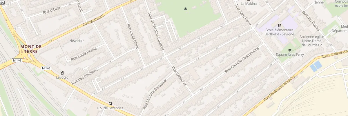 Plan du 78 Rue J J Rousseau Hellemmes à Lille