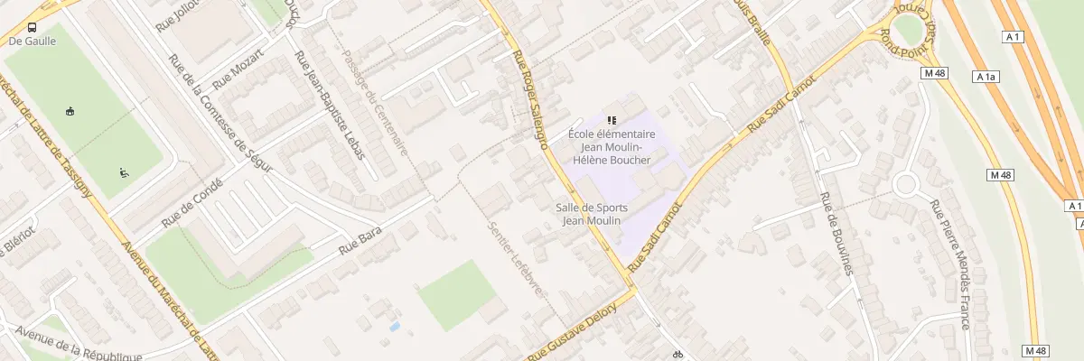 Plan du 77 Rue Roger Salengro à Ronchin