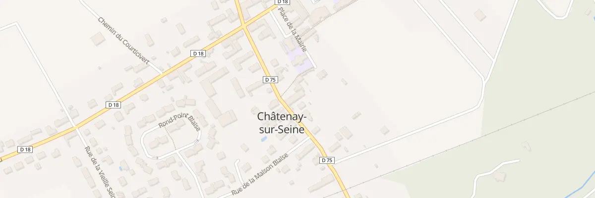 Plan du 7 Rue de la Gare à Châtenay-sur-Seine