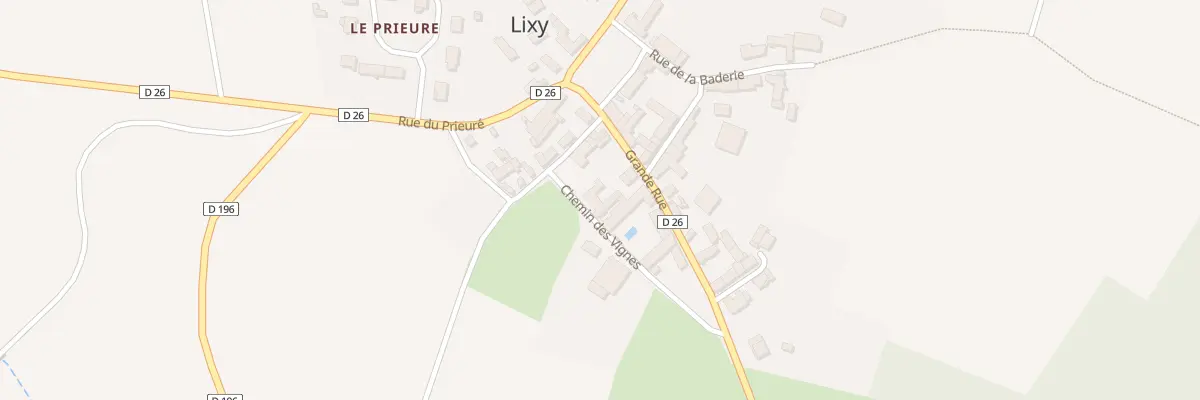 Plan du 1 Che des Vignes à Lixy