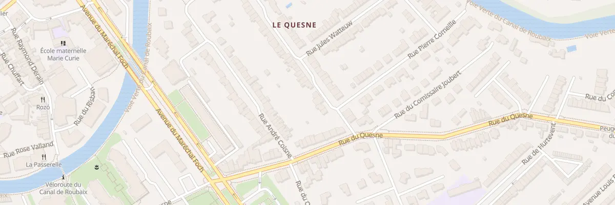 Plan du 9 Rue de la Cense à l’Eau à Marcq-en-Barœul