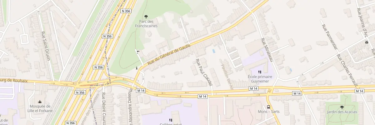 Plan du 38 Rue du Général De Gaulle à Mons-en-Barœul