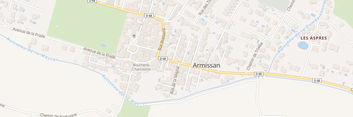 Plan du 10 Rue de la Mairie à Armissan