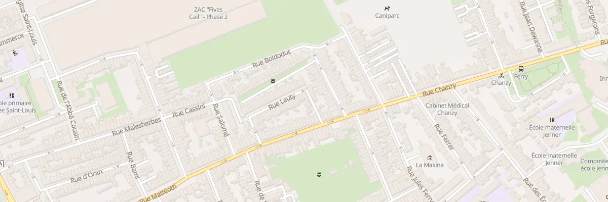 Plan du 38 Rue Leuty à Lille