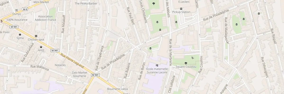 Plan du 32 Rue de Philadelphie à Lille