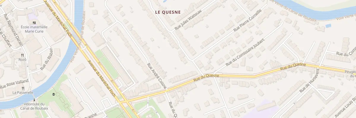 Plan du 7 Rue de la Cense à l’Eau à Marcq-en-Barœul