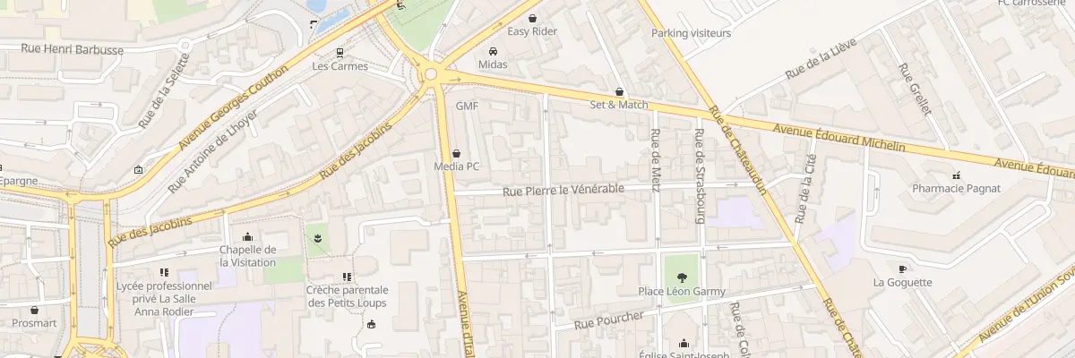 Plan du 29 Rue Victor Hugo à Clermont-Ferrand