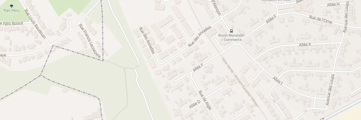 Plan du 91 Rue des Annelles à Roost-Warendin