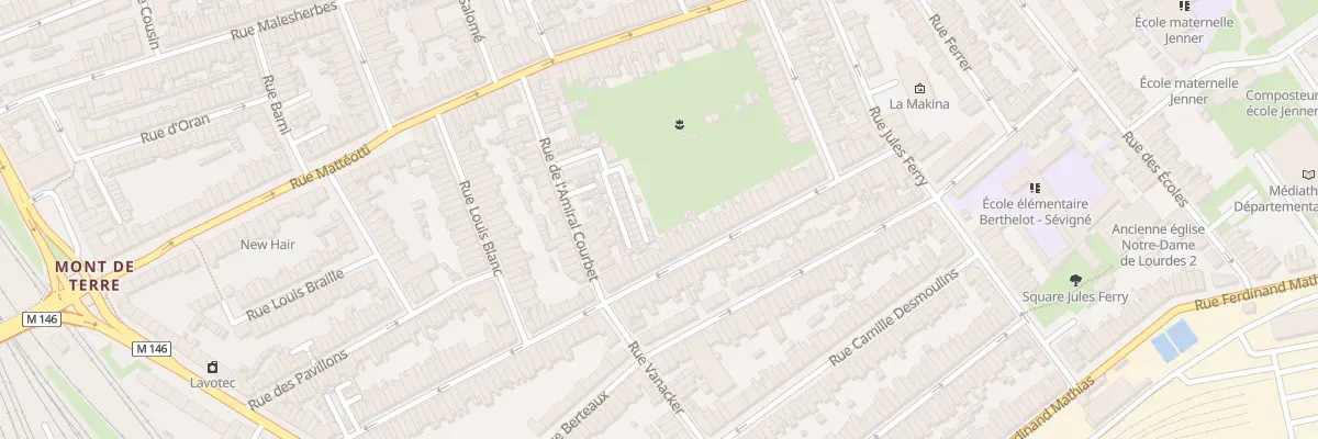 Plan du 105 Rue J J Rousseau Hellemmes à Lille