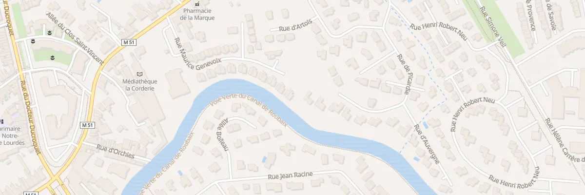Plan du 44 Rue Maurice Genevoix à Marcq-en-Barœul