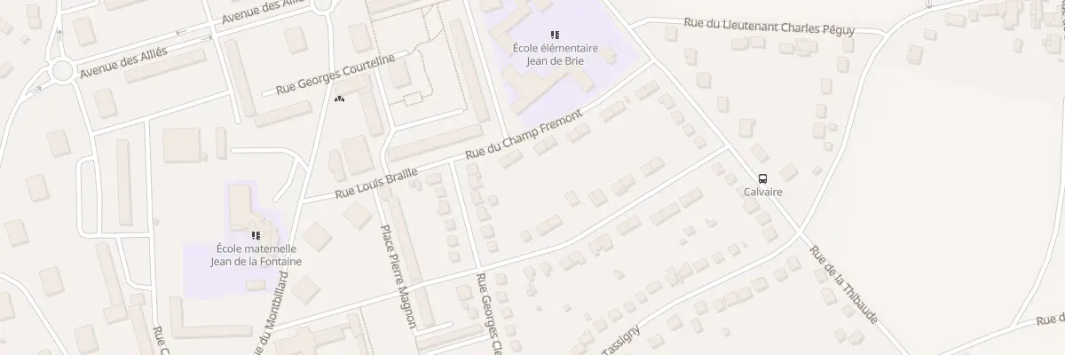 Plan du 17 Rue du Champ Frémont à Coulommiers
