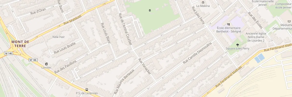 Plan du 84 Rue J J Rousseau Hellemmes à Lille