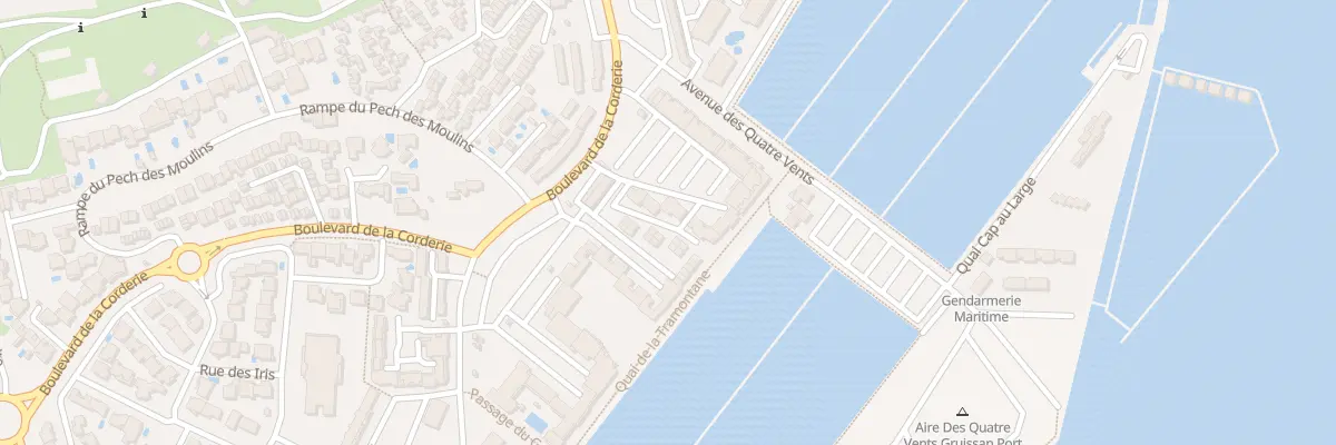 Plan du 518 Bd de la Corderie à Gruissan