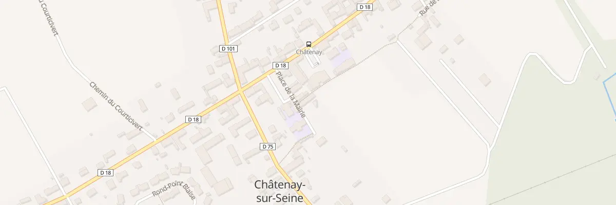 Plan du 1 Pl de la Mairie à Châtenay-sur-Seine