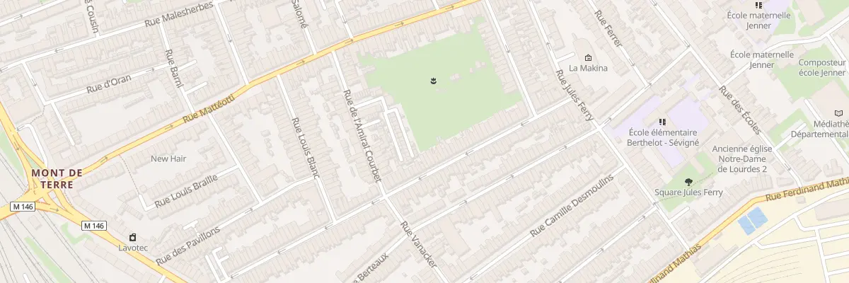 Plan du 107 Rue J J Rousseau Hellemmes à Lille