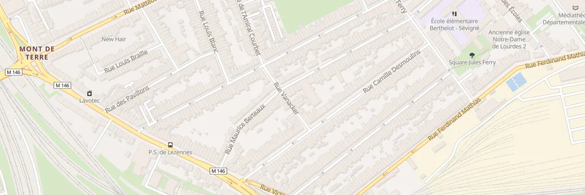 Plan du 91 Rue Maurice Berteaux à Lille