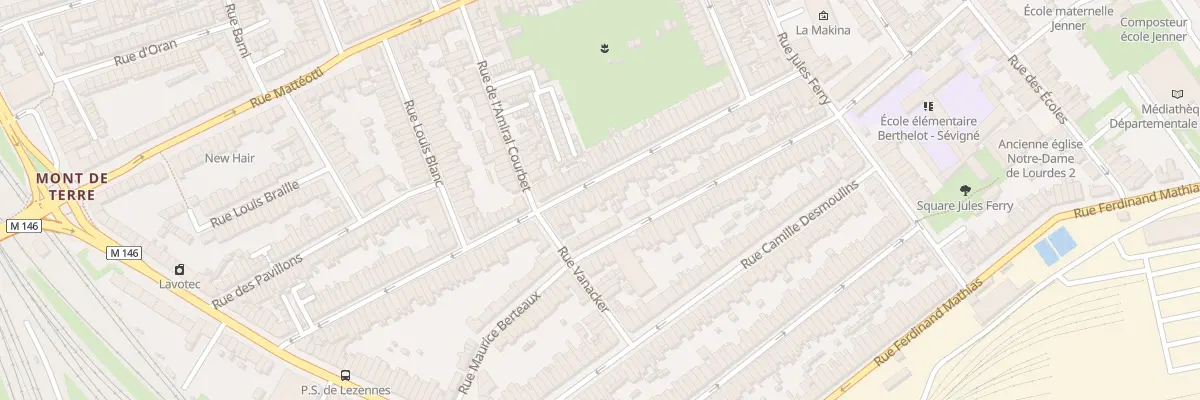 Plan du 88 Rue J J Rousseau Hellemmes à Lille