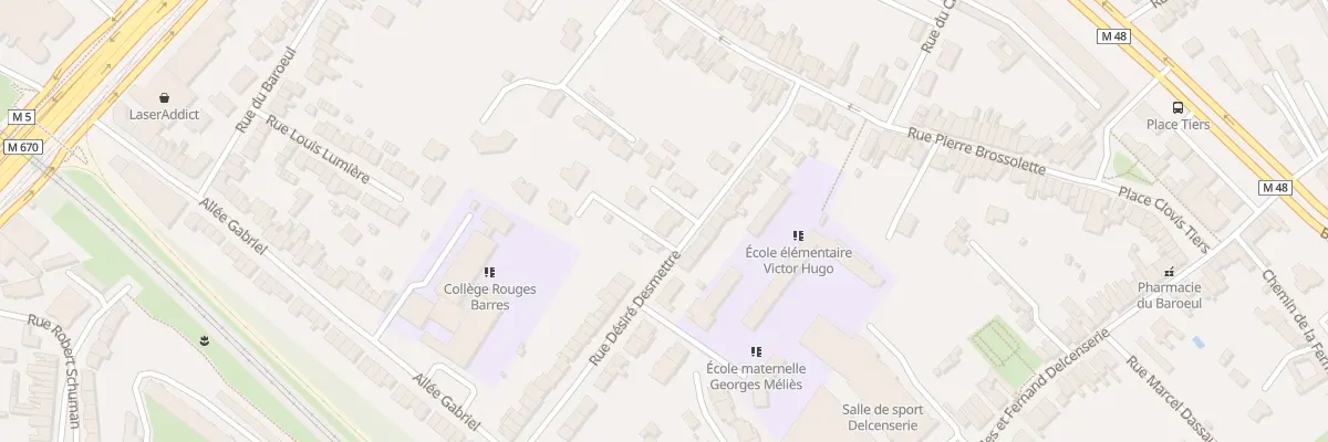 Plan du 12 Rue Désiré Desmettre à Marcq-en-Barœul