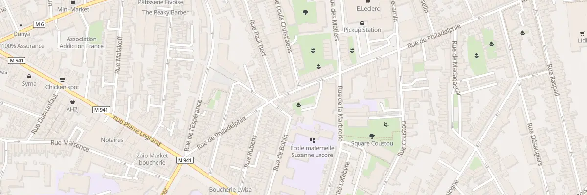 Plan du 44 Rue de Philadelphie à Lille