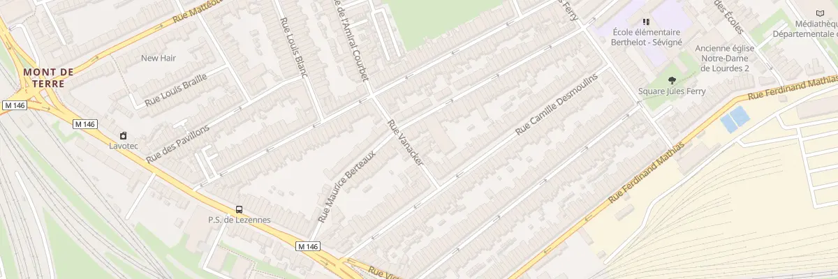 Plan du 89 Rue Maurice Berteaux à Lille
